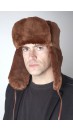 Mütze aus Biberpelz – russischem Stil - Braun